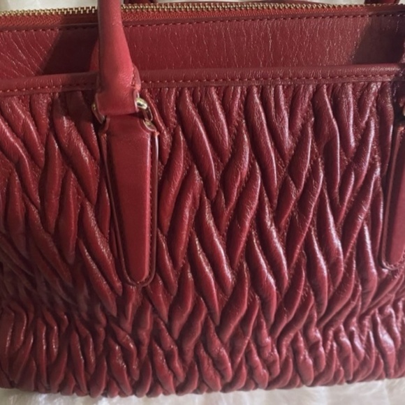 Gently used Beautiful Coach Handbag, Plum Wine - Picture 3 of 9